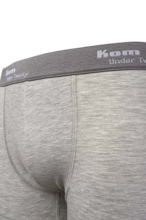 Tight Pamuklu 3 lü Erkek Boxer - Gri Melanj