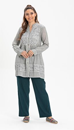 Şile Bezi Unisex Şalvar Pantolon Petrol Ptrl