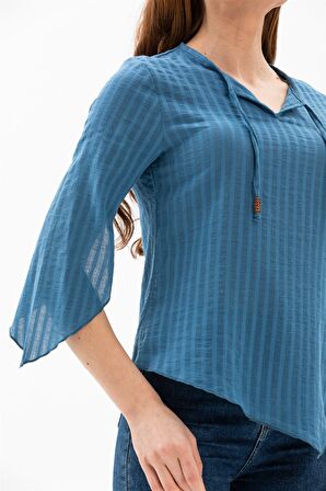 Rodos Gofre Bluz İndigo indg