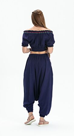 Kısa Kol Şile Bezi Latin Büstiyer Mor Mor