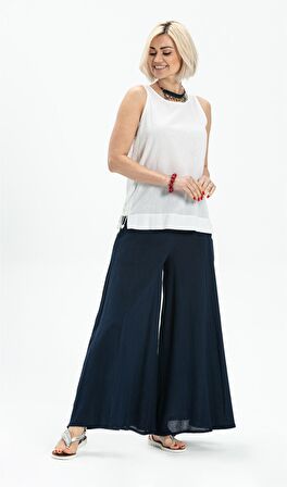 Kolsuz Poplin Zeyno Bluz Beyaz Byz