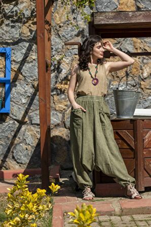 Kolsuz Poplin Zeyno Bluz Toprak Tprk