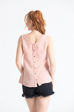 Kolsuz Müslin Melis Bluz Pudra Pdr