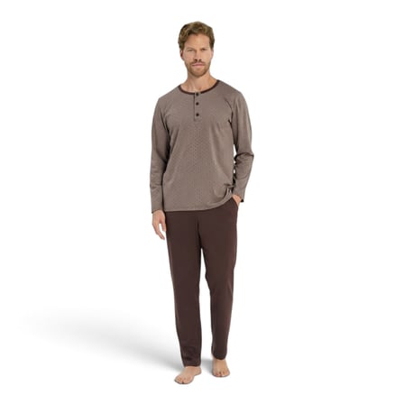 Pijadore Erkek %100 Pamuk Uzun Kollu Pamuklu Pijama Takımı 2287