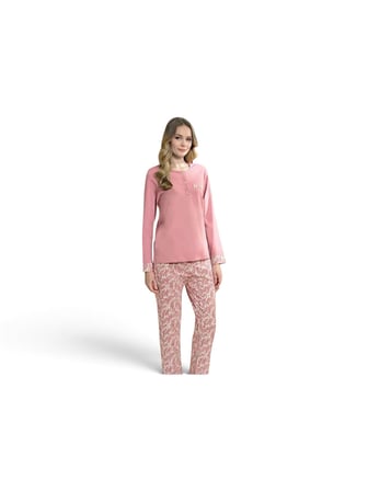 Pijadore Kadın Önü Düğmeli Uzun Kollu Mevsimlik Pijama Takımı 2216