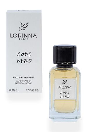 Lorinna Paris Code Nero EDP Çiçeksi Erkek Parfüm 50 ml  