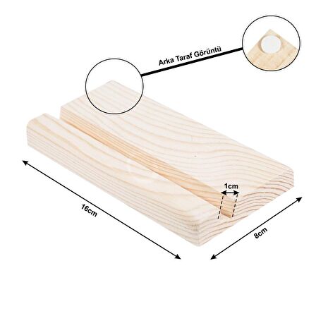 Ahşap Tablet Telefon Tutucu Standı Koli 30 Adet