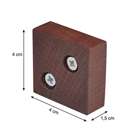 Masa Sandalye Mobilya Koltuk Ayak Yükseltici Ağaç Takoz 6'lı Boy 15 mm En 4 cm