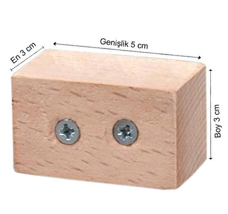 Masa Sandalye Koltuk Kanepe Ünite Ayak Yükseltici Ağaç Takoz  Boy 3 cm En 5 cm