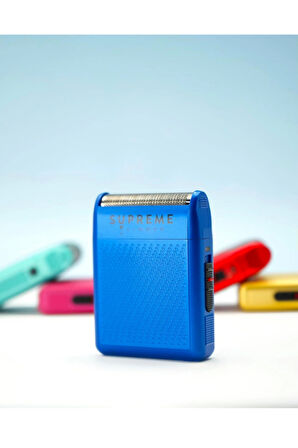 Supreme Trimmer Mavi Solo Tek Folyo Shaver | 7800 RPM Motor, USB-C, Hipoalerjenik Folyo