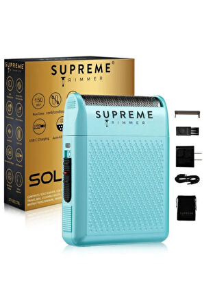 Supreme Trimmer Açık Mavi Solo Folyo Shaver Tıraş Makinesi | Sessiz BLDC Motor Hızlı Şarj