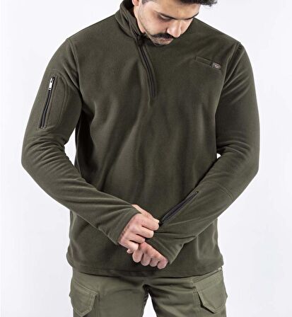 Tactical Outdoor Erkek Polar Kışlık Sweatshirt Tüylenmez POLSW01