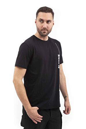 Outdoor T-shirt Günlük Pamuklu Baskılı Erkek BASETI02