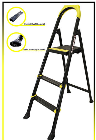 ERTEKPA Leo 2+1 Basamaklı Metal Merdiven