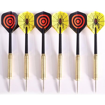 Delta Sisal Dart Seti 45 Cm (18 İnç) Büyük Boy + 6 Dart Oku (18 Gr) Hedef Tahtası