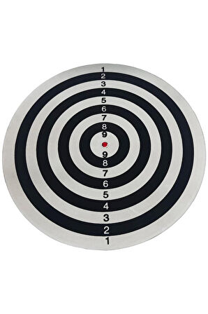Delta Flocked Dart Seti 45 Cm (18 İnç) Büyük Boy + 6 Dart Oku (18 Gr) Hedef Tahtası