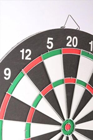 Dart Seti 43 cm (17 İnç) + 6 Dart Oku (6 Gr) Hedef Tahtası