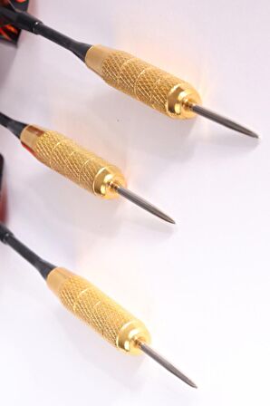 DELTA 20 Gr. Dart Oku (3’lü Set) - Çelik Uç + Pirinç Gövde + Renkli Kanat - Dart Oku Seti