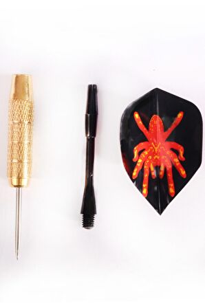 DELTA 20 Gr. Dart Oku (3’lü Set) - Çelik Uç + Pirinç Gövde + Renkli Kanat - Dart Oku Seti