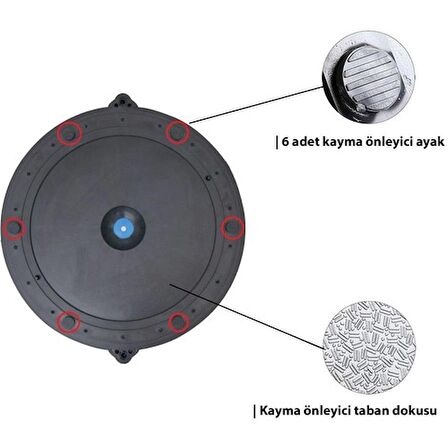 Delta Uluslararası Standart Ebatlarda 62 Cm Çap Bosu Ball Bosu Topu Pilates Denge Aleti (Pompalı)