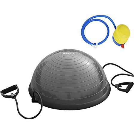 Delta Uluslararası Standart Ebatlarda 62 Cm Çap Bosu Ball Bosu Topu Pilates Denge Aleti (Pompalı)