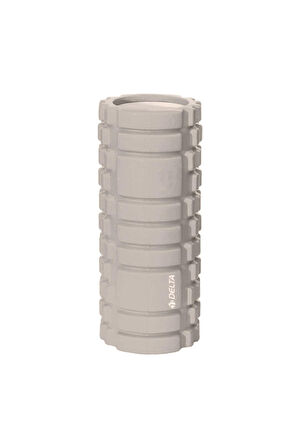 Delta Yüksek Yoğunlukta Orta Sert Deluxe Foam Roller Masaj Köpüğü Pilates Masaj Rulosu-GRİ