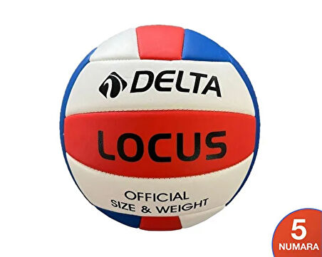 Delta Voleybol Topu Makine Dikişli Voleybol Topu Makine Dikişli Voleybol Topu LOCUS-KIRMIZI-MAVI Kırmızı