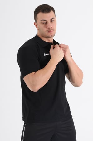 Diadora Liv Kamp Polo T-Shirt Siyah