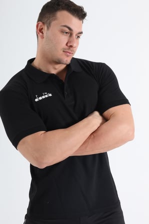 Diadora Liv Kamp Polo T-Shirt Siyah
