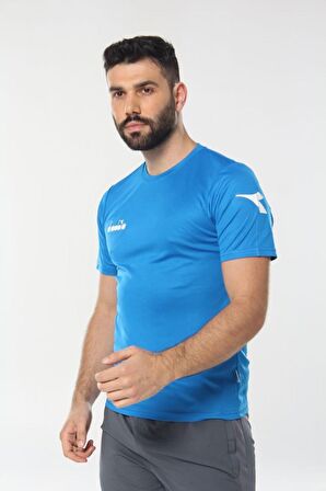 Diadora Nacce Erkek Mavi T-Shirt - 16TSR05