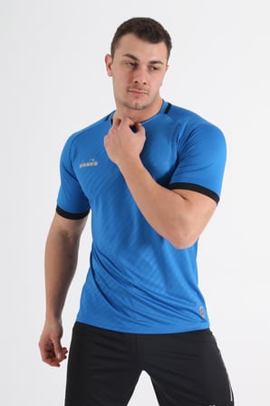 Diadora Elite Antrenman Tişört Saks Mavi