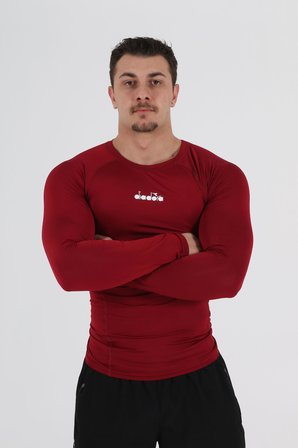 Diadora Pro Uzun Kollu İçlik Bordo