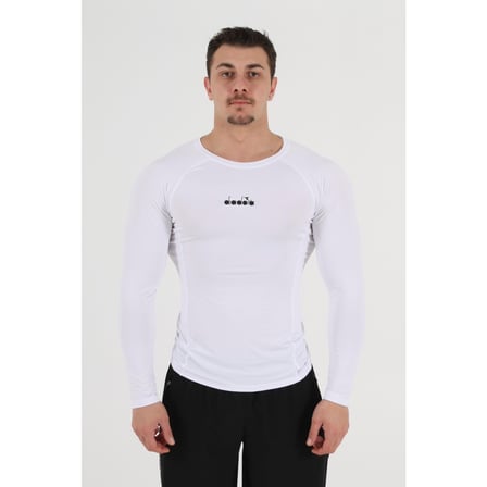 Diadora Pro Erkek Outdoor Termal İçlik Beyaz Uzun Kol Nefes Alabilen