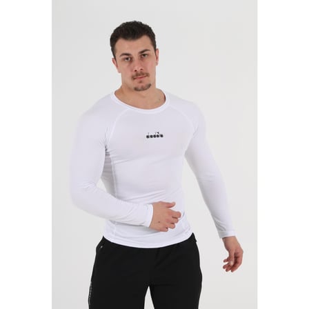 Diadora Pro Erkek Outdoor Termal İçlik Beyaz Uzun Kol Nefes Alabilen