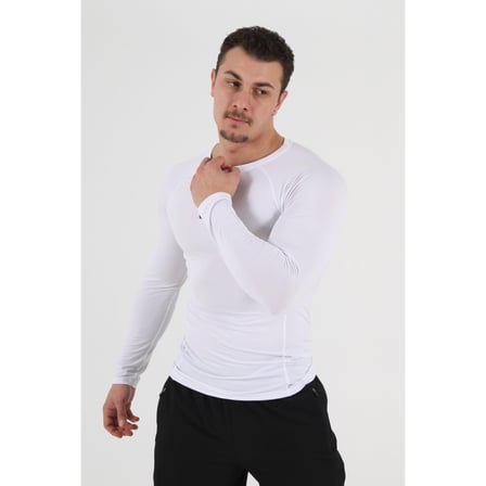 Diadora Pro Erkek Outdoor Termal İçlik Beyaz Uzun Kol Nefes Alabilen