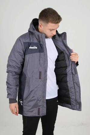 Diadora Forza Anorak Uzun Mont Antrasit