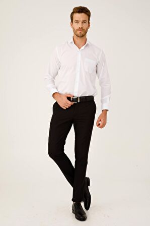 ERKEK SİYAH SLIM FIT / DAR KALIP STD PANTOLON