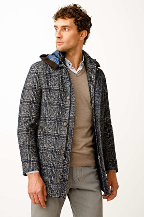 Erkek Lacivert   Kaban