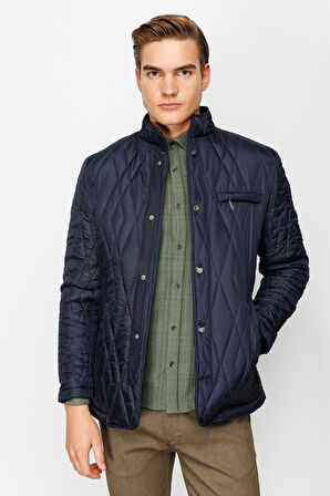 Erkek Lacivert   Mont