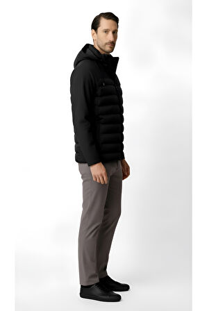 Erkek Siyah   Mont