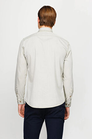 Erkek Haki Dynamic Fit  Gömlek