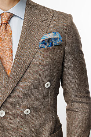 ERKEK KAHVE SLIM FIT / DAR KALIP GENİŞ KIRLANGIÇ CEKET