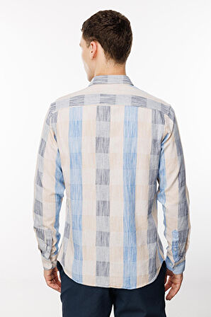 Erkek Bej Dynamic Fit Üst Gömlek