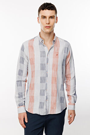 Erkek Kiremit Dynamic Fit Üst Gömlek