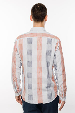 Erkek Kiremit Dynamic Fit Üst Gömlek