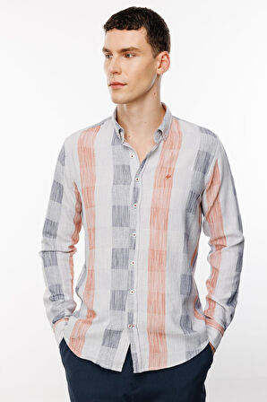 Erkek Kiremit Dynamic Fit Üst Gömlek