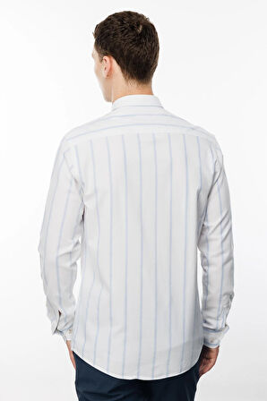 Erkek Açık Mavi Dynamic Fit Üst Gömlek