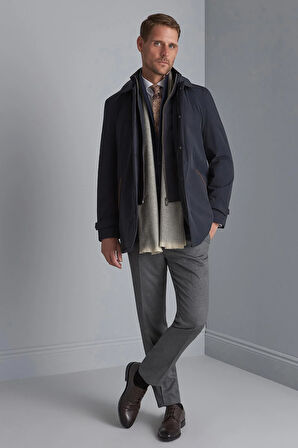 Erkek Lacivert   Kaban