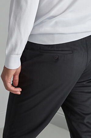 Erkek Siyah Regularfit / Rahat Kalıp  Pantolon