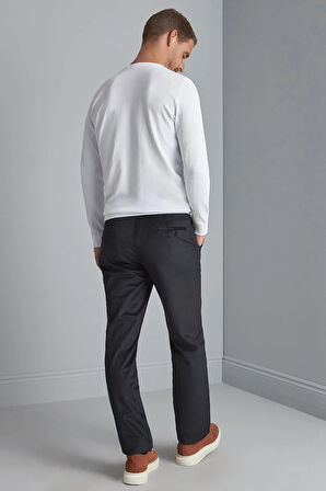 Erkek Siyah Regularfit / Rahat Kalıp  Pantolon